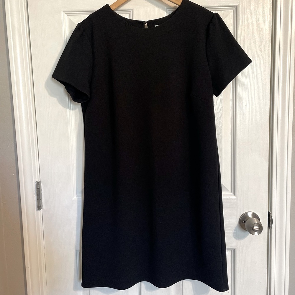 Women’s Solid Black Shift Dress 🖤
